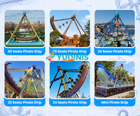 Fourniture directe d'usine 40 sièges équipement de parc d'attractions manèges à sensations fortes balades en bateau viking manèges en bateau pirate à vendre
