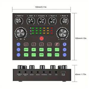 V8S เสียงการ์ดถ่ายทอดสดภาษาอังกฤษชุดไมโครโฟนคานรับ BM800ข้ามพรมแดนสำหรับ<span class=keywords><strong>การ</strong></span>สตรีมสด - Product Image 6