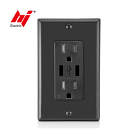 Prise murale USB haute vitesse avec chargeur intégré, prises USB homologuées UL, prise électrique murale