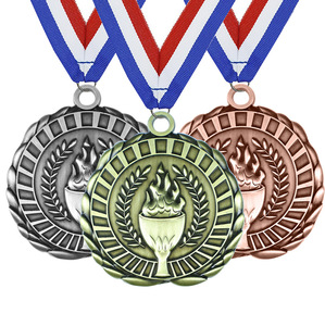 High Quality 3D Gold Powerlifting Championship Medals Factory-Made Zinc Alloy Metal Sports Race Weightlifting Medal - Product Image 1