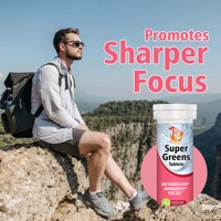 Comprimés Super Greens les plus vendus, superaliments verts et vitamines pour soutenir le métabolisme, l'immunité, la concentration, complément alimentaire naturel