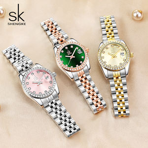 Orologi da Polso al Quarzo da <span class=keywords><strong>Donna</strong></span> di Lusso Stile Retrò Artistico <span class=keywords><strong>Classico</strong></span> 2025 con Calendario alla Moda di Qualità - Product Image 1