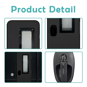 Porte d'entrée de <span class=keywords><strong>camping</strong></span>-<span class=keywords><strong>car</strong></span> en alliage d'aluminium noir JDA, design européen, avec serrure de sécurité et verre isolant sous vide pour <span class=keywords><strong>camping</strong></span>-<span class=keywords><strong>car</strong></span> - Product Image 4