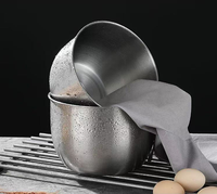 Bol mélangeur en acier inoxydable Deeper avec couvercle hermétique anti-éclaboussures pour la pâtisserie, la crème fouettée, les salades, les sauces, les plats au poulet