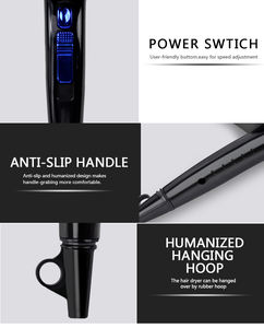 Profi-haartrockner Salon 3 Geschwindigkeit <span class=keywords><strong>2</strong></span> Heißer Haar Weht Kalt Heißer Luft Tut Nicht Weh Haar styling Werkzeuge UNS Stecker - Product Image 6