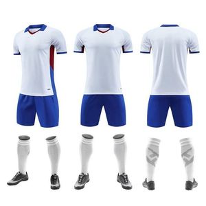 Uniformes Personalizados de Fábrica para Equipos, Ropa Deportiva de Fútbol Unisex de Secado Rápido y Transpirable, Tallas Grandes, 100% Poliéster, Transferencia Térmica, para Entrenamiento - Product Image 5