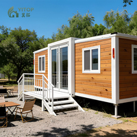 Construction rapide, pas de béton nécessaire, maison préfabriquée extensible en conteneur, unité d'hébergement pour camping en plein air, mini-maisons, maisons minuscules