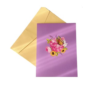 Tarjeta de Felicitación Creativa Tridimensional Pop-Up con Diseño de Ramo de Flores, Regalo para el Día del Maestro o Cumpleaños, Papel Especial Hecho en China - Product Image 5