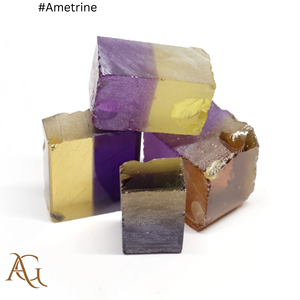 Nano Ametrina Cultivada en Laboratorio, Amatista Citrino, Color Morado Amarillo, Gema Sintética, Corte de Gema, Simulada, Creada en Laboratorio, Nanosital - Product Image 1