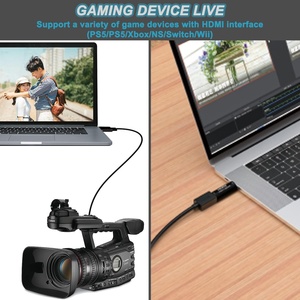 Carte de capture vidéo USB 3.0 <span class=keywords><strong>4K</strong></span> HDTV en alliage d'aluminium pour entrée, adaptateur de streaming de jeux 1080P 60FPS pour tablettes, ordinateurs portables et XSplit - Product Image 4
