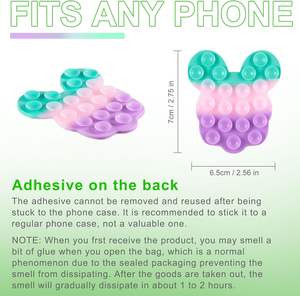 Support de téléphone rose en forme de <span class=keywords><strong>Mickey</strong></span> ventouse support mains libres universel pour <span class=keywords><strong>iPhone</strong></span> Samsung pour miroirs douches cadeau de nouveauté - Product Image 3