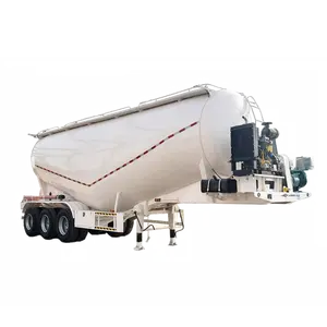 LUCKIN 3 Achsen 35CBM V Form Entladung/Entladen von Schüttgut zement/Fliegen-/Pulver material Transport Bulk Cement Tanker Sattel auflieger