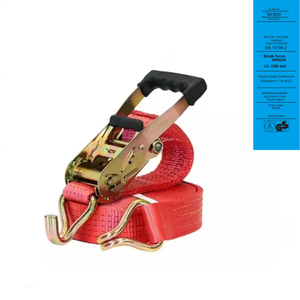 Fábrica al por mayor 5 toneladas 50mm correas de <span class=keywords><strong>amarre</strong></span> resistentes trinquete poliéster Cintas De <span class=keywords><strong>Amarre</strong></span> para accesorios de camiones - Product Image 1