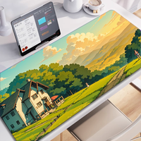 Tapis de Souris Gaming XXL Personnalisé 2026 avec Bords Cousus Durables, Tapis de Bureau Antidérapant en Caoutchouc, Tapis de Clavier, Tapis de Souris Mignon