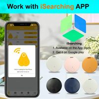 ZMaker Traceur Intelligent sans Fil GPS Localisateur Anti-Perte Compact pour Apple Android avec Porte-clés pour Animaux de Compagnie