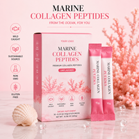 Poudre de peptides de collagène multi-sources Rainwood, type I, II, III, V, X, marque privée, naturelle, faible en gras