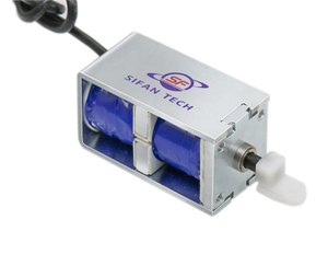 Khung DC24V Đẩy Kéo Dài Đột Quỵ Điện Tử Giữ Đôi Chốt <span class=keywords><strong>Solenoid</strong></span> Bi Ổn Định <span class=keywords><strong>Solenoid</strong></span> Giữ Solenoids 5.35 Watt 400 Gf - Product Image 3