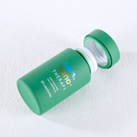 Tout en stock Capsule à pilules en plastique Bouteille verte Pot pharmaceutique de qualité alimentaire Bouteille en plastique pour médicaments et suppléments vitaminiques Tablette