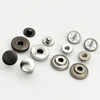 Kit de boutons-pression à visser et à riveter robustes, à forte résistance, avec capuchon, tige et poteau, personnalisable OEM pour jeans, denim et vêtements de travail