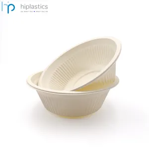 Hiplastics热卖100% 环保可生物降解产品外卖汤面容器餐具快餐盒