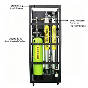 Système d'eau pure 250L 0,5T/h, équipement de traitement de l'eau par osmose inverse industriel/commercial pour la filtration de l'eau de puits rurale - Product Image 2
