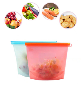 Saco de Armazenamento Minimalista de Silicone Macio Reutilizável de Grau Alimentício, Quadrado, <span class=keywords><strong>500ml</strong></span>, Ecológico, para Cozinha, Geladeira e <span class=keywords><strong>Freezer</strong></span>, com Fecho Hermético e Compressão - Product Image 4
