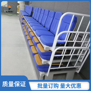 Sièges de tribune rétractables Kaixiang bleus personnalisables pour stades extérieurs, terrains de basketball et terrains de sport - Product Image 5