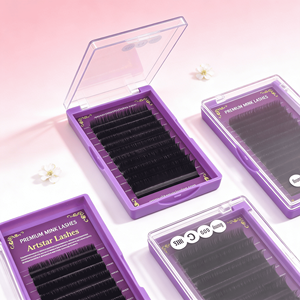 <span class=keywords><strong>Cils</strong></span> individuels faits à la main en PBT coréen noir mat, certifiés ISO/CE, fournitures d'extensions <span class=keywords><strong>de</strong></span> <span class=keywords><strong>cils</strong></span>, plateaux <span class=keywords><strong>de</strong></span> marque privée - Product Image 3