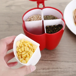 4 Trong 1 Nhựa Sáng Tạo Gia Vị Jar Container Với Muỗng Ớt Hình Dạng Thịt Nướng Gia Vị Giá Nhà Bếp Công Cụ - Product Image 6