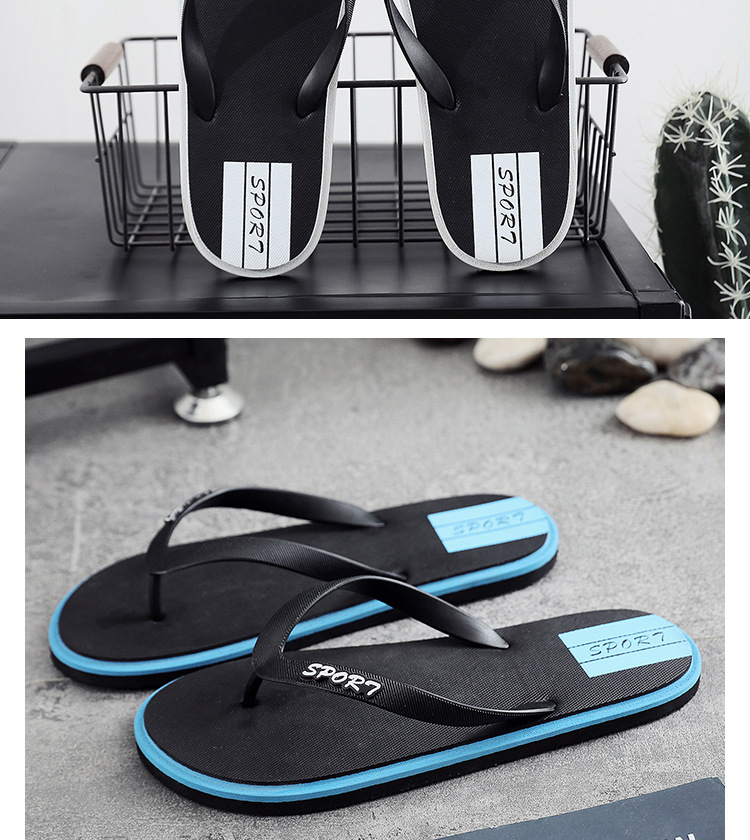 Summer Outside Flipflops Men PVC Shoes Non-slip Flip Flops Boys Bedroom Slippers Wholesale