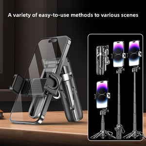2025 Cross-Border P15 portátil Mini Selfie Stick trípode magnético foto <span class=keywords><strong>Zoom</strong></span> Gadget luz LED WIFI práctico soporte de cámara de viaje - Product Image 5