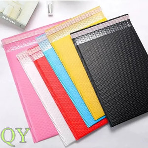QY Custom Black Poly Bubble Mailers <b>Padded</b> Shipping Packaging Bags Bubble Envelope for Mailing - Product Image 3