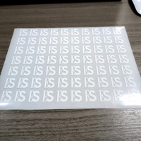 Étiquettes en plastisol à transfert thermique en silicone personnalisées, lettrage souple et durable à décollement à froid pour la décoration de vêtements - Certification RoHS