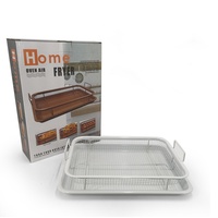 Plateau à friandises en cuivre antiadhésif, plateau de cuisson en maille pour four, panier à chips croustillantes, outil de cuisson
