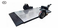 Remorque à plateau tandem OMT-TOS1, nouvelle, robuste, OCT1000, capacité de charge de 1 tonne, pour le transport logistique et industriel