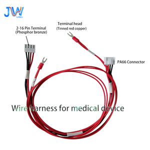 Jiuwei Custom Medical Electrode Test Kabelbaum für Elektronik-und Haushalts geräte Verwenden Sie IP67 PVC isoliert 300V - Product Image 3