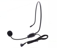 Câble de casque 3.5MM Microphone de casque monté sur la tête micro filaire rotation à 270 ° pour haut-parleur enseignement amplificateur vocal