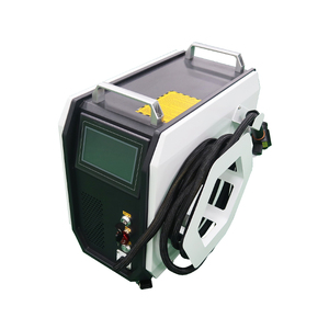 Máquina de limpieza láser de fibra pulsada portátil de 200W para tinta, aceite, óxido, moldes de neumáticos y motores de coche, con Raycus JPT y múltiples formas de luz para limpieza. - Product Image 5
