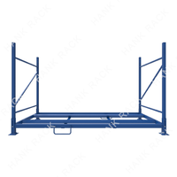 Système de rayonnage d'entrepôt commercial en acier empilable et pliable pour pneus de camion avec protection anticorrosion