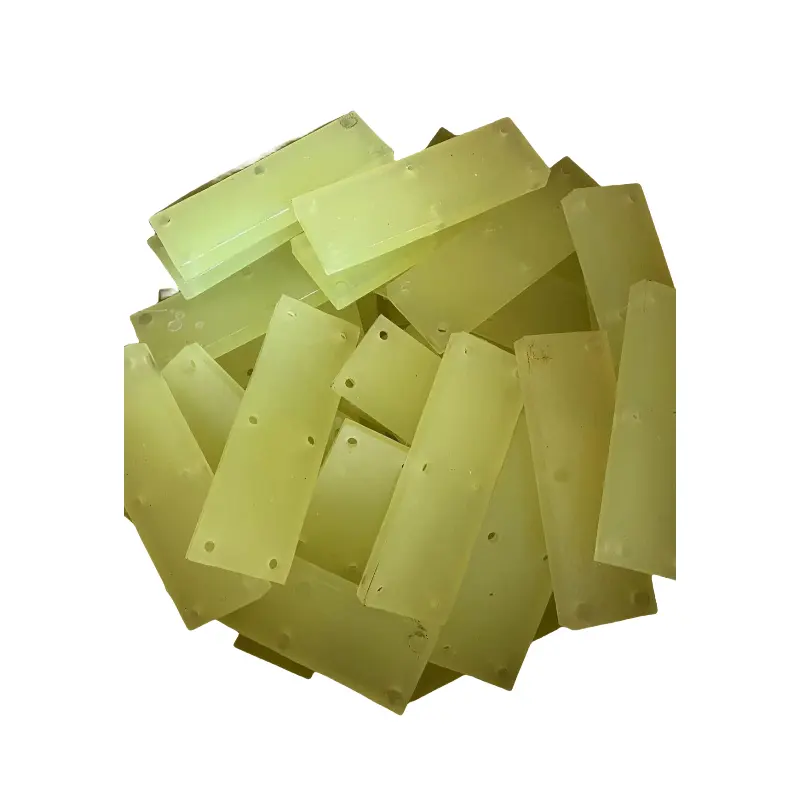 Foglio PU poliuretano di alta qualità giallo verde lastra di bordo piastra PU distanziatore