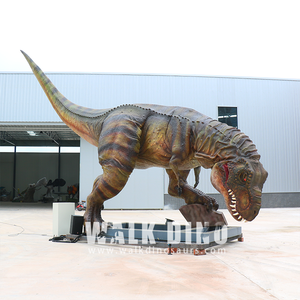 Estatua de dinosaurio móvil sincronizada con jardín de gran tamaño de 6,4 metros de altura, animatronic mecánico de voz rugiente para Sa - Product Image 6