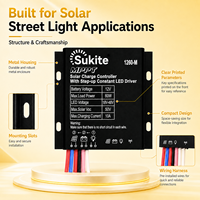 Contrôleur de charge solaire MPPT 1260 12V 10A 60W économique de Sukite avec capteur de lumière pour projet d'éclairage public
