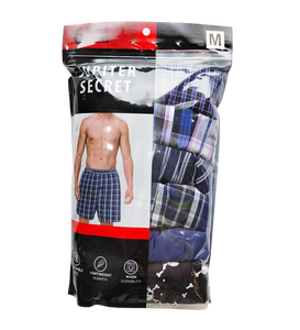 Bóxer <span class=keywords><strong>de</strong></span> algodón 100% para hombre, ropa interior masculina holgada y cómoda, pantalones cortos tejidos, 6 unidades - Product Image 3