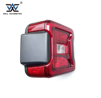 Populaire aftermarket auto accessoires feu arrière led rouge feu arrière remplacement ABS feu arrière pour wrangler jl 17 +