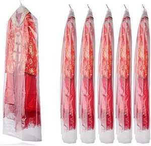 White Black Clear Disposable LDPE Side Gusset Garment Bags for Dry Cleaning Industry - Product Image 2