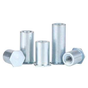 Rivets auto-sertissants à tête hexagonale en acier au carbone zingué bleu M2 M2.5 M3 M4 M5 M6 pour rivetage par pression - Product Image 3