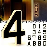 Enseignes lumineuses 3D personnalisées à LED pour extérieur, lettres rétroéclairées, logo d'entreprise et enseignes de réception, enseignes de salon