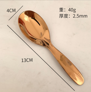 DFT13 Cuchara y Tenedor Gruesos para Niños y Bebés de Acero Inoxidable SUS 316 en Colores Dorado Rosa, Plateado, Rojo y Negro Opcionales - Product Image 6