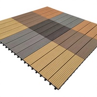 Dalles de terrasse en composite bois-plastique emboîtables 12x12 pouces, résistantes aux intempéries, amovibles, pour balcon