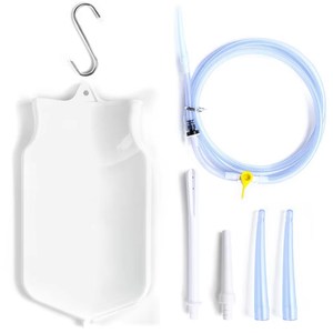 Kit de Bolsa de Enema de Silicona Reutilizable para el Cuidado de la Salud en el Hogar, para Ducha y Limpieza de Colon, Juego de Bolsas de Enema de Colores - Product Image 3